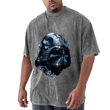 Darth Vader Death Star Star Wars Space Battle Vintage Graphic T-Shirt