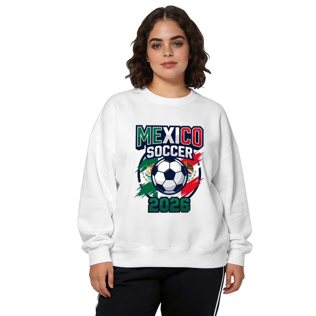 Mexico Soccer 2026 National Team Fan Crewneck Sweatshirt
