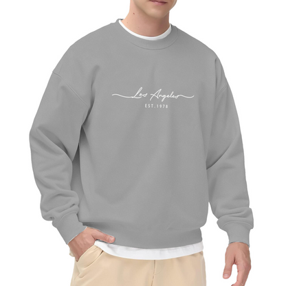 LOS ANGELES EST.1978 Elegant Cursive Sweatshirt