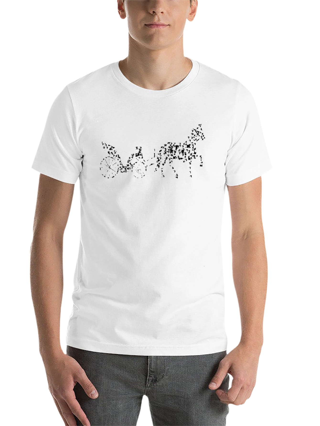 Horse Drawn Carriage Black T-Shirt