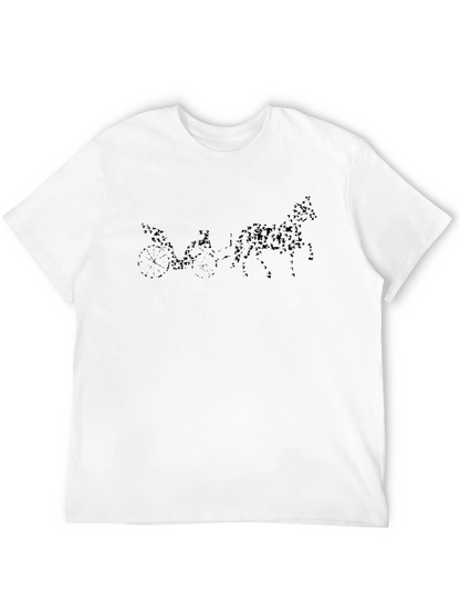 Horse Drawn Carriage Black T-Shirt