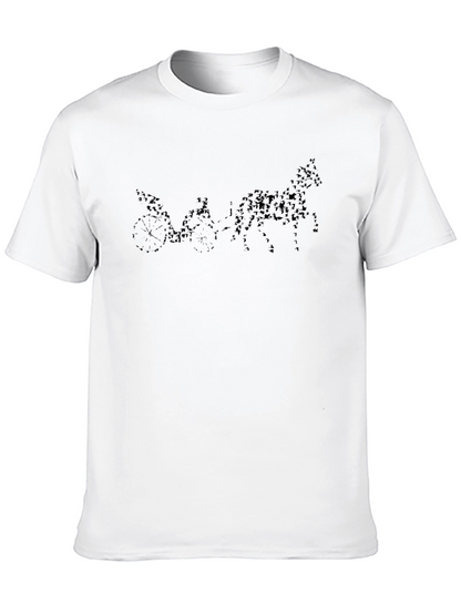 Horse Drawn Carriage Black T-Shirt