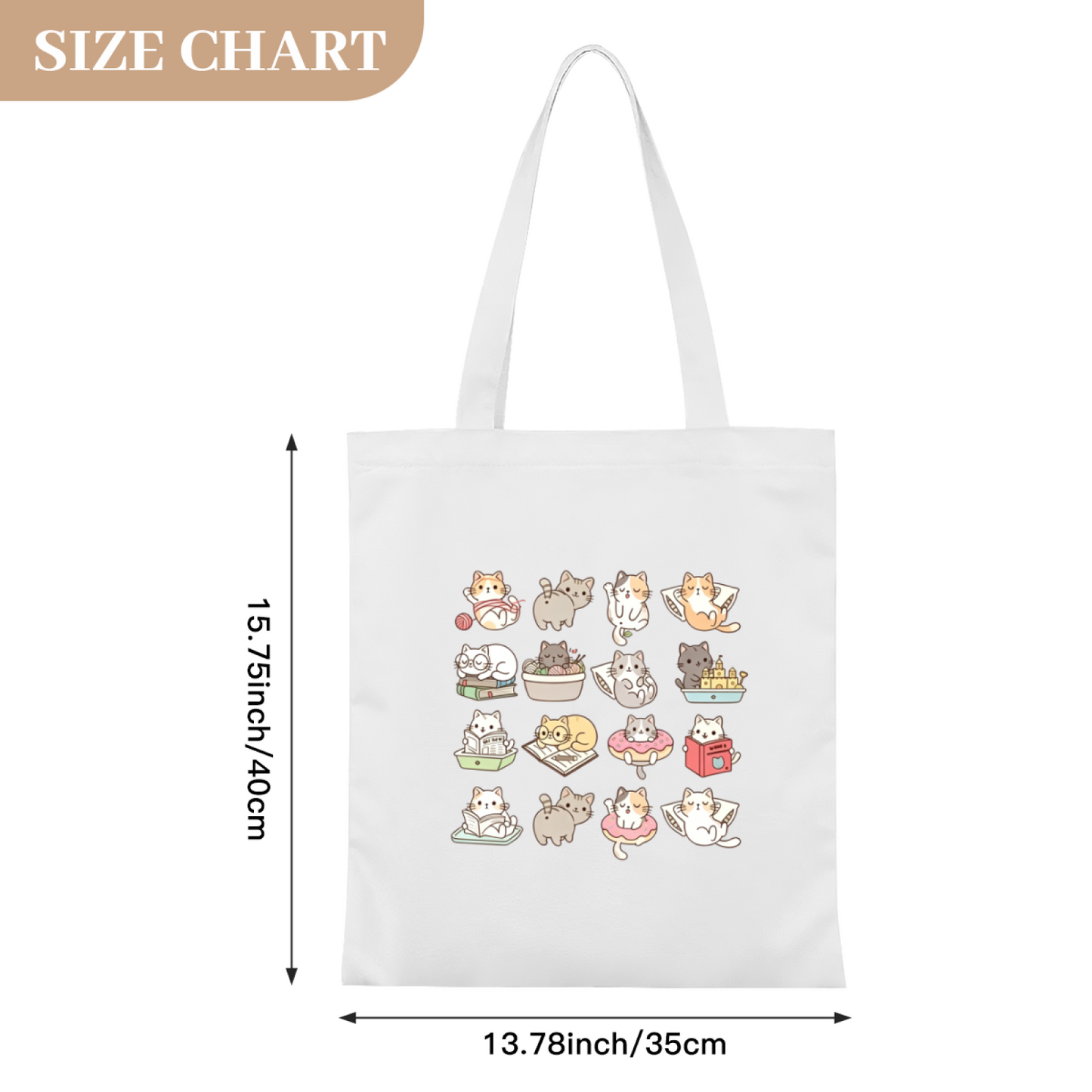 Simple Botanical Line Art Canvas Bag | Nature Lover Aesthetic Everyday Handbag