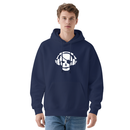 Skull With Headphone Cool Music‑Themed Hoodie