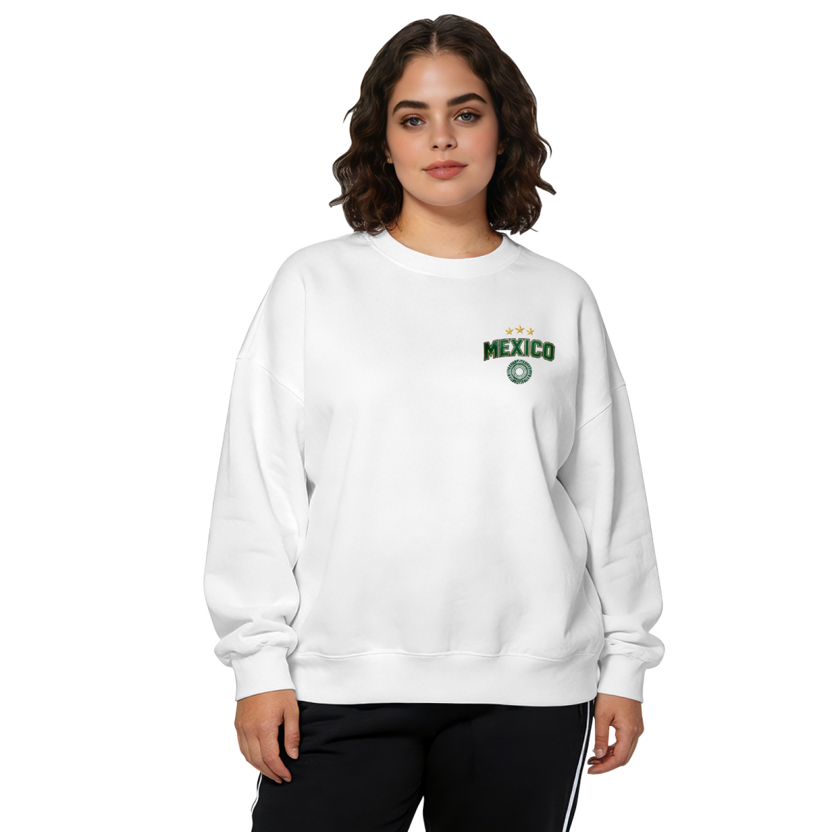 Small Chest Logo Mexico National Team Crewneck Sweatshirt