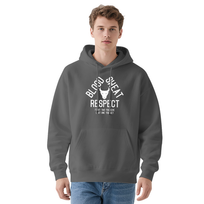 Blood Sweat Respect Bull Logo Red Men¡¯s Hoodie