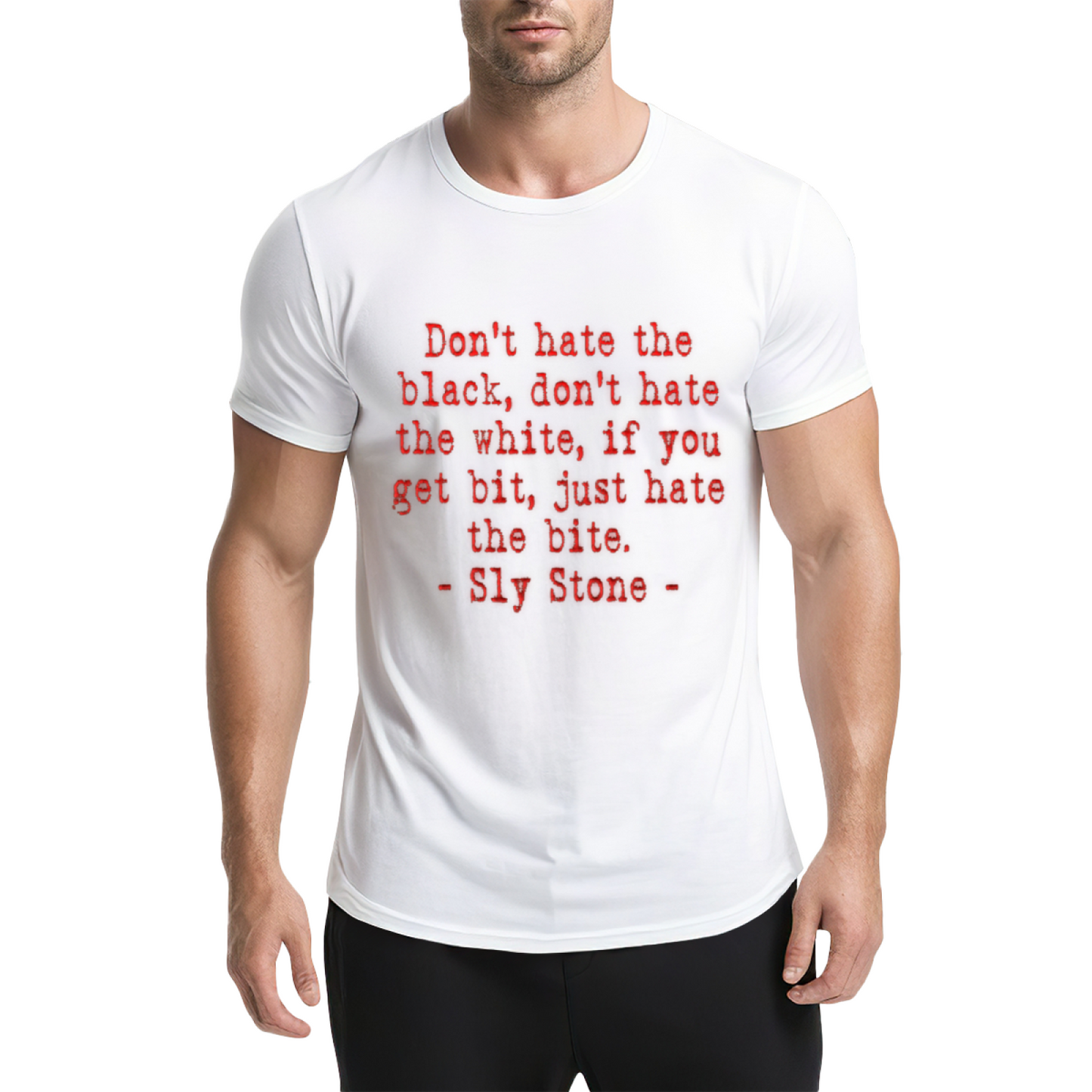 Vintage Sly Stone Equality Quote Typography Tee