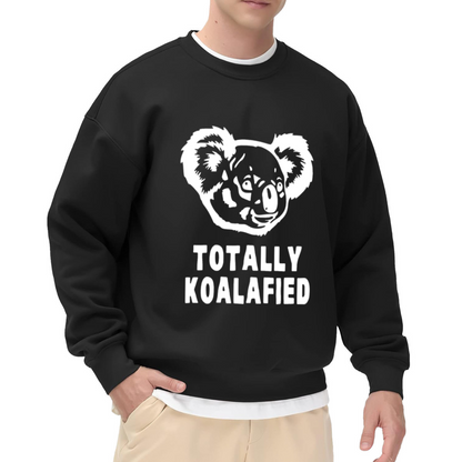 Totally Koalafied Funny Koala Graphic Crewneck Sweatshirt