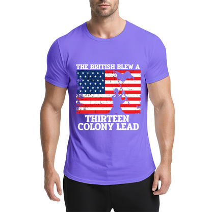 The British Thirteen Colonies Vintage Grey T-Shirt, American History Retro Top