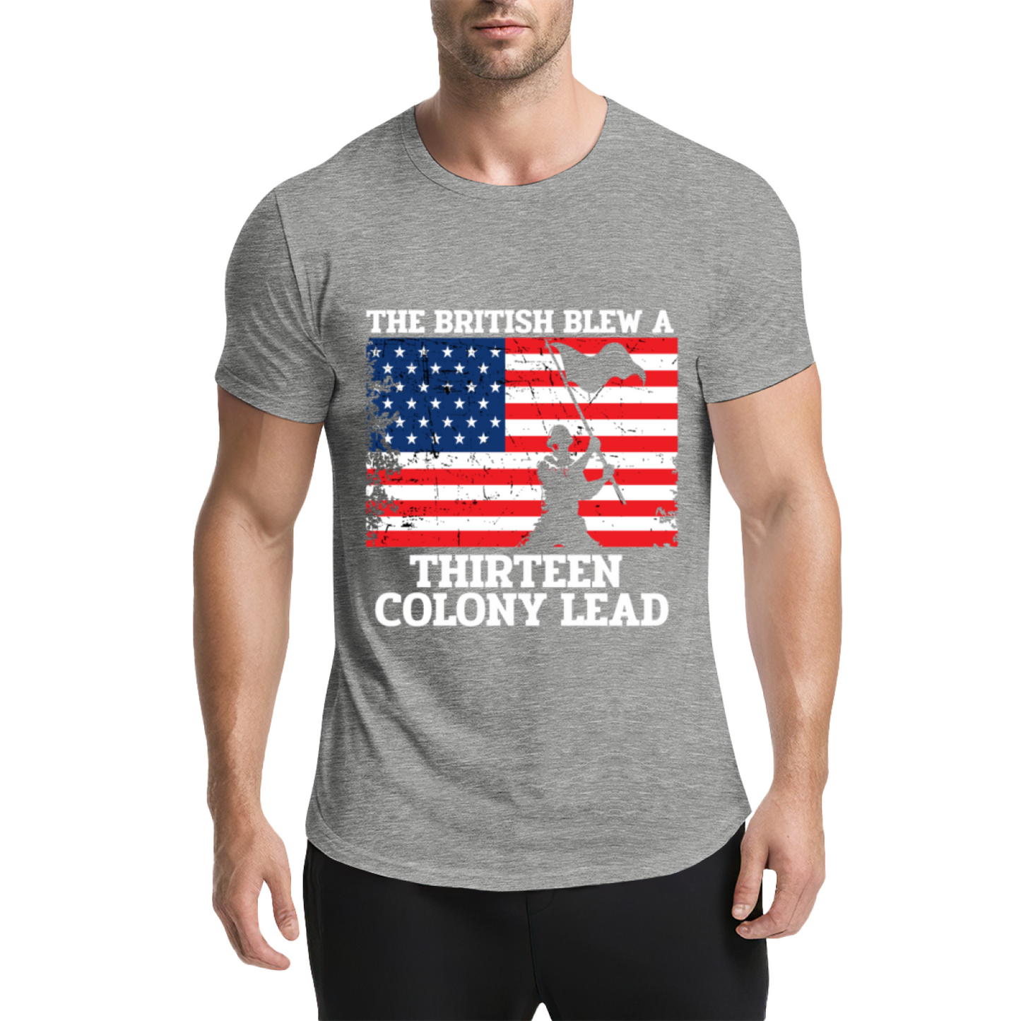 The British Thirteen Colonies Vintage Grey T-Shirt, American History Retro Top