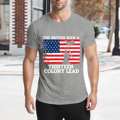 The British Thirteen Colonies Vintage Grey T-Shirt, American History Retro Top