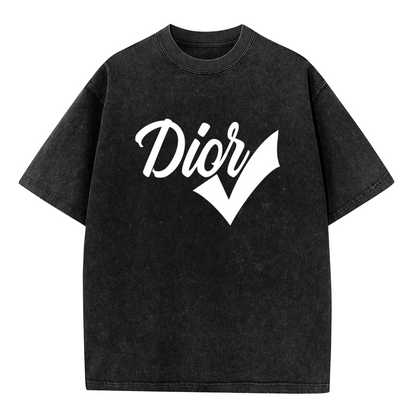 Cursive Dior With Check Mark