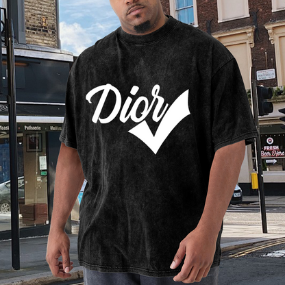 Cursive Dior With Check Mark