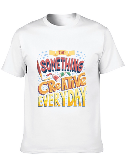 Do Something Creative Everyday Black Graphic Tee