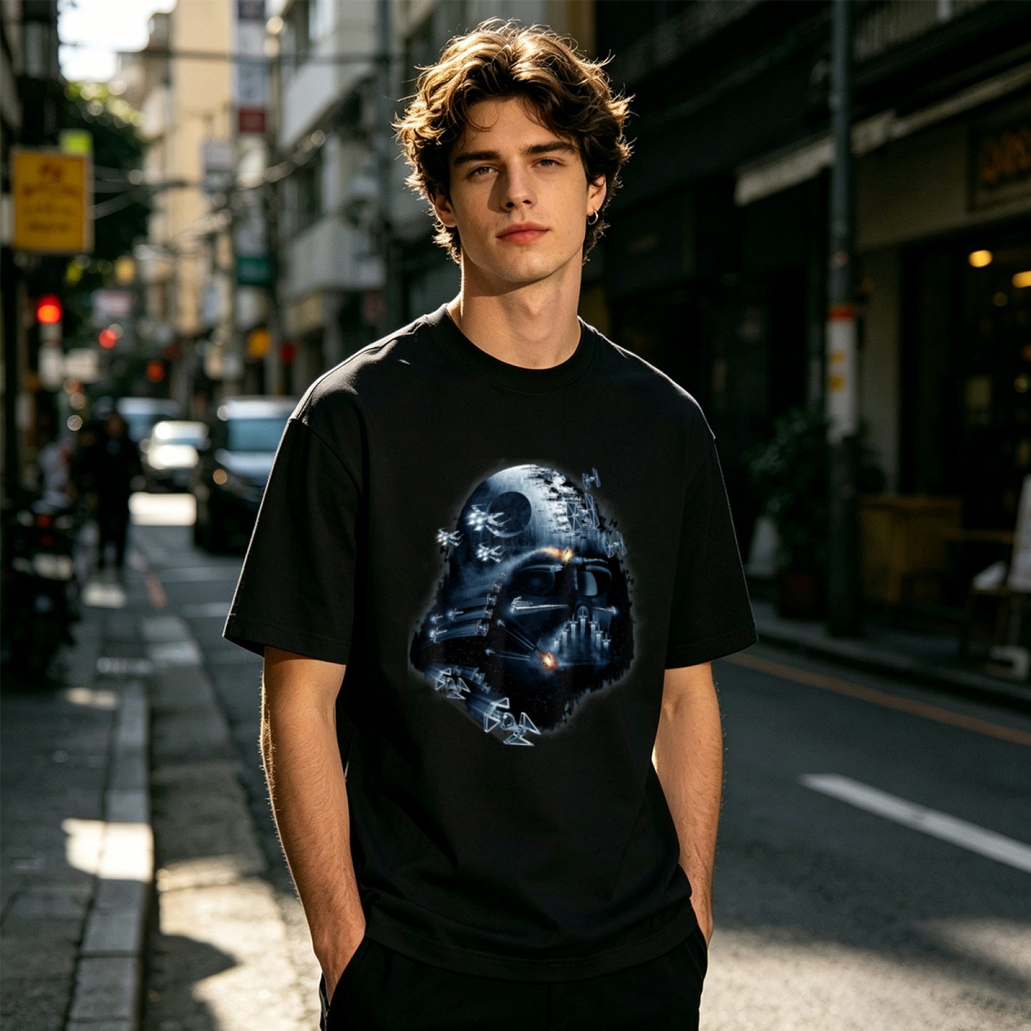 Men's Vintage Skull Motorcycle Biker Retro Graphic T-Shirt