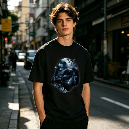 Men's Vintage Skull Motorcycle Biker Retro Graphic T-Shirt