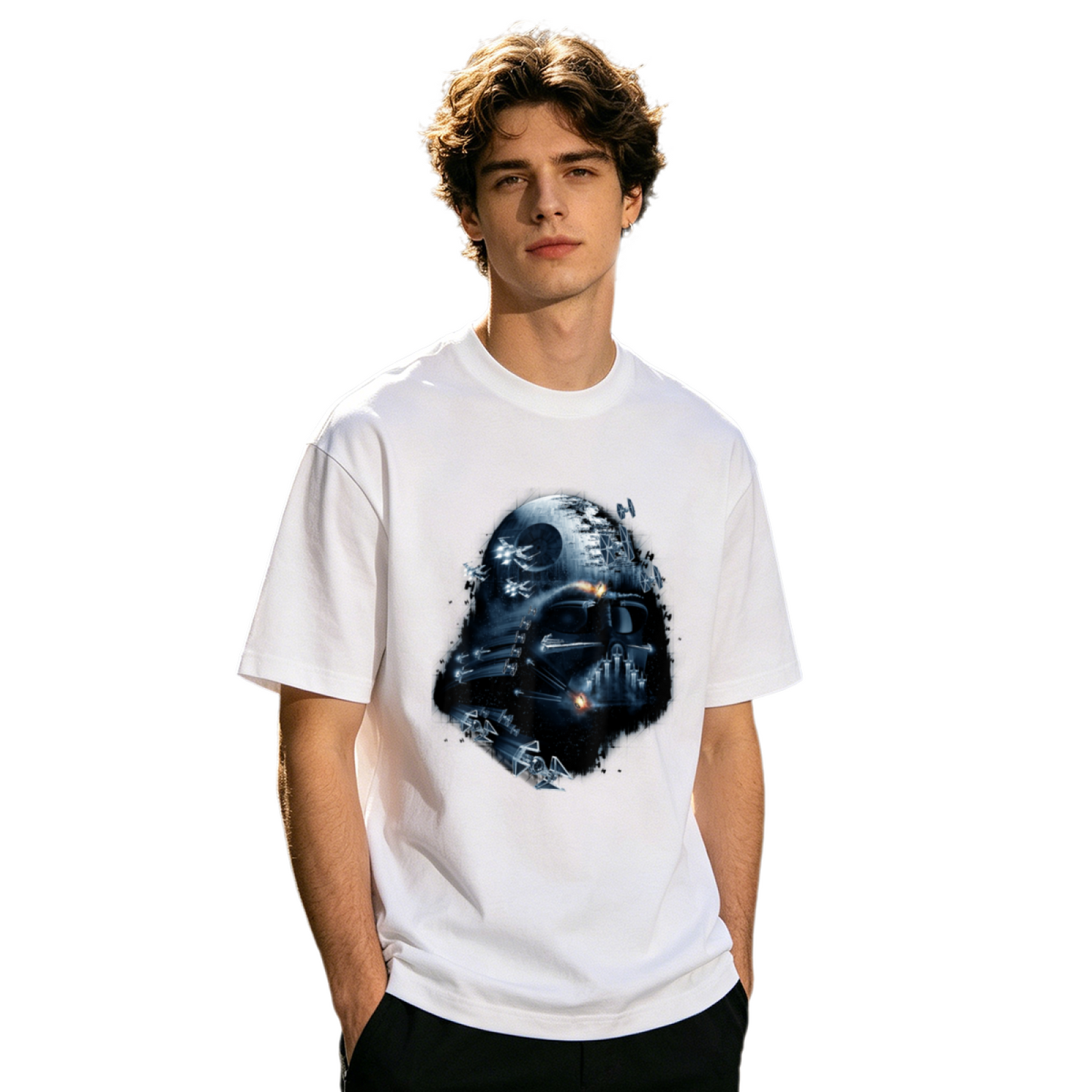 Men's Vintage Skull Motorcycle Biker Retro Graphic T-Shirt