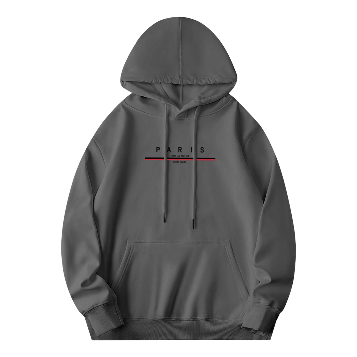 Modern Paris City Letter Graphic Pullover Hoodie