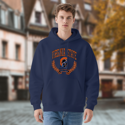 Virginia State Trojan College Spirit Men's Hoodie, Durable Comfort School Pullover