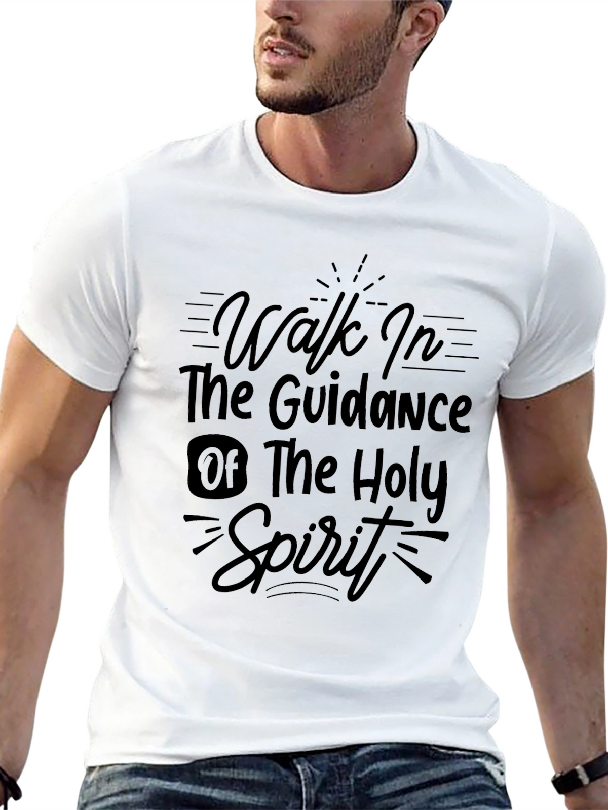 Guidance of the Holy Spirit Black T-Shirt