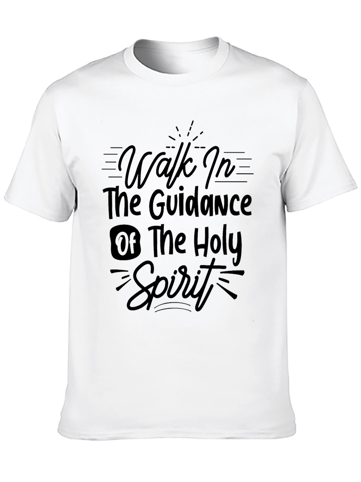 Guidance of the Holy Spirit Black T-Shirt