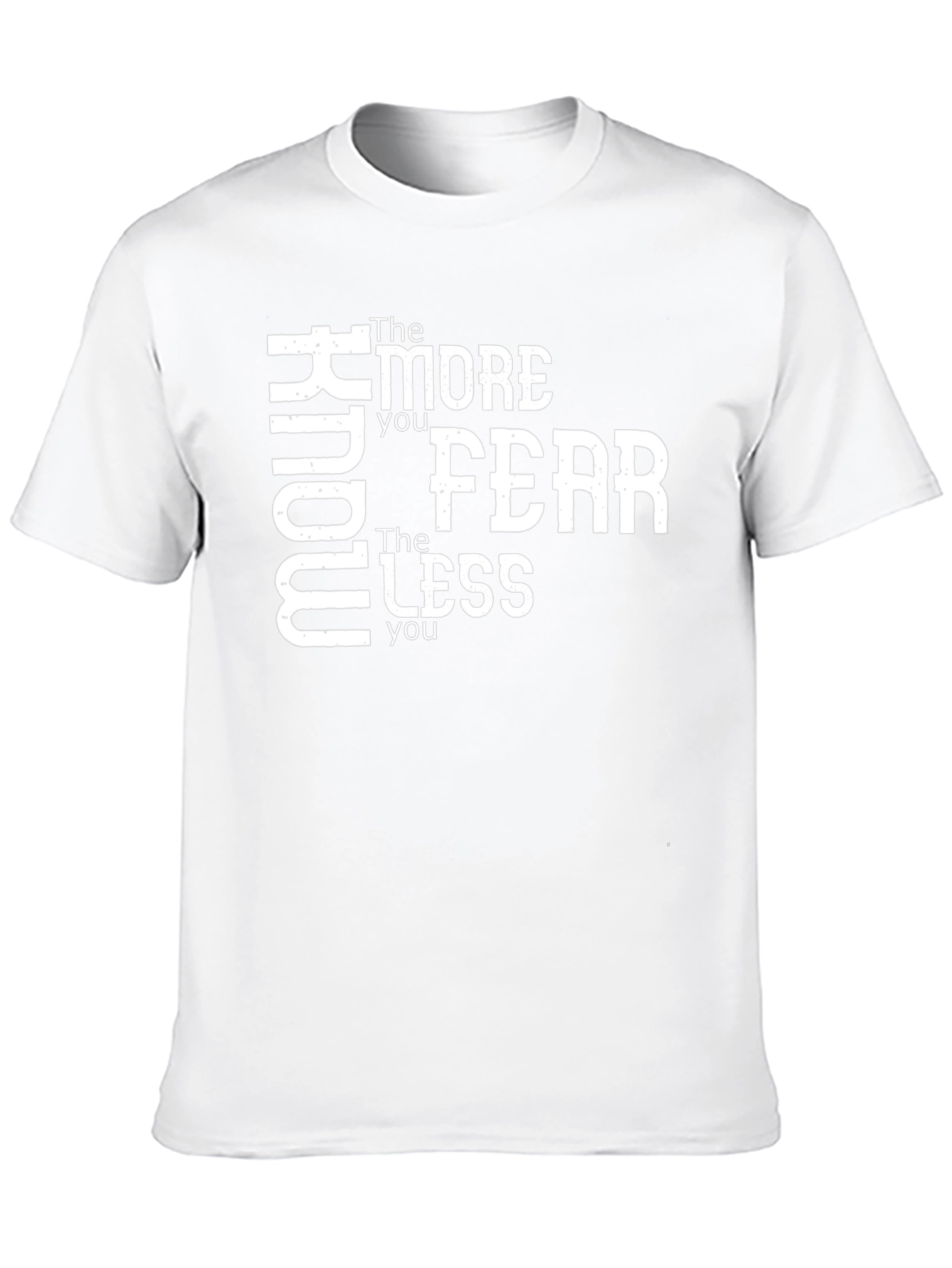 Know More Fear Less Black Graphic T-Shirt