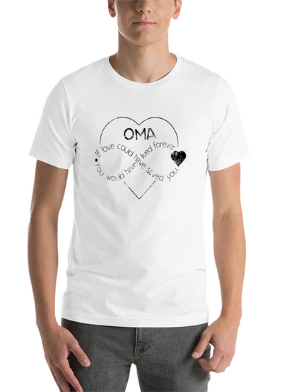 Oma Heart Graphic T-Shirt - Memorial Gift
