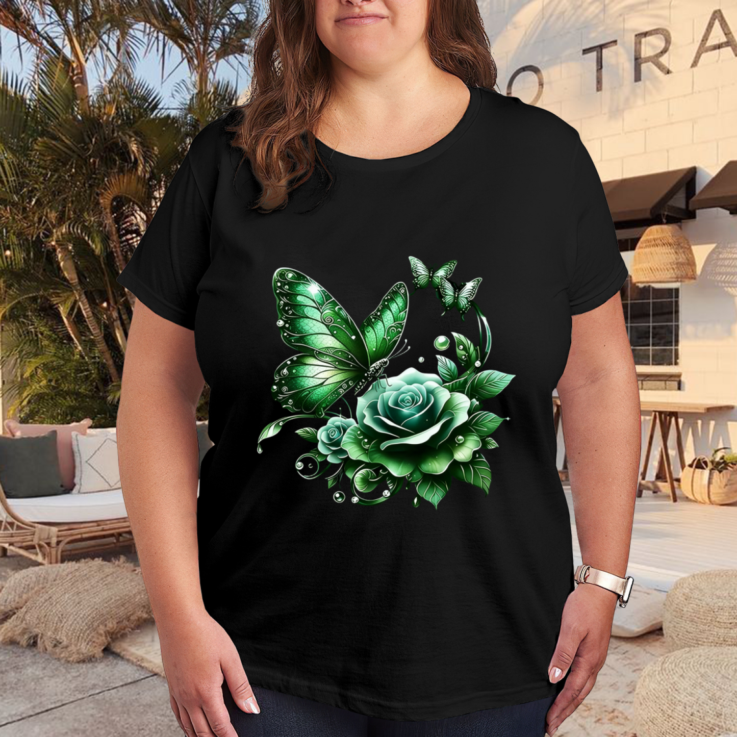 Virgin Guadalupe Mexican Flag Red Roses Cultural Tee