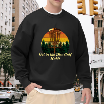 Leopard Sunflower Western Bohemian Print Crewneck Sweatshirt
