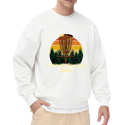 Leopard Sunflower Western Bohemian Print Crewneck Sweatshirt