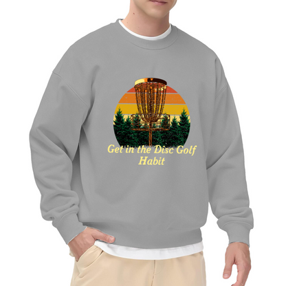 Leopard Sunflower Western Bohemian Print Crewneck Sweatshirt