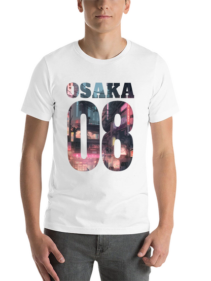 Osaka 08 Cityscape Graphic Tee - Black