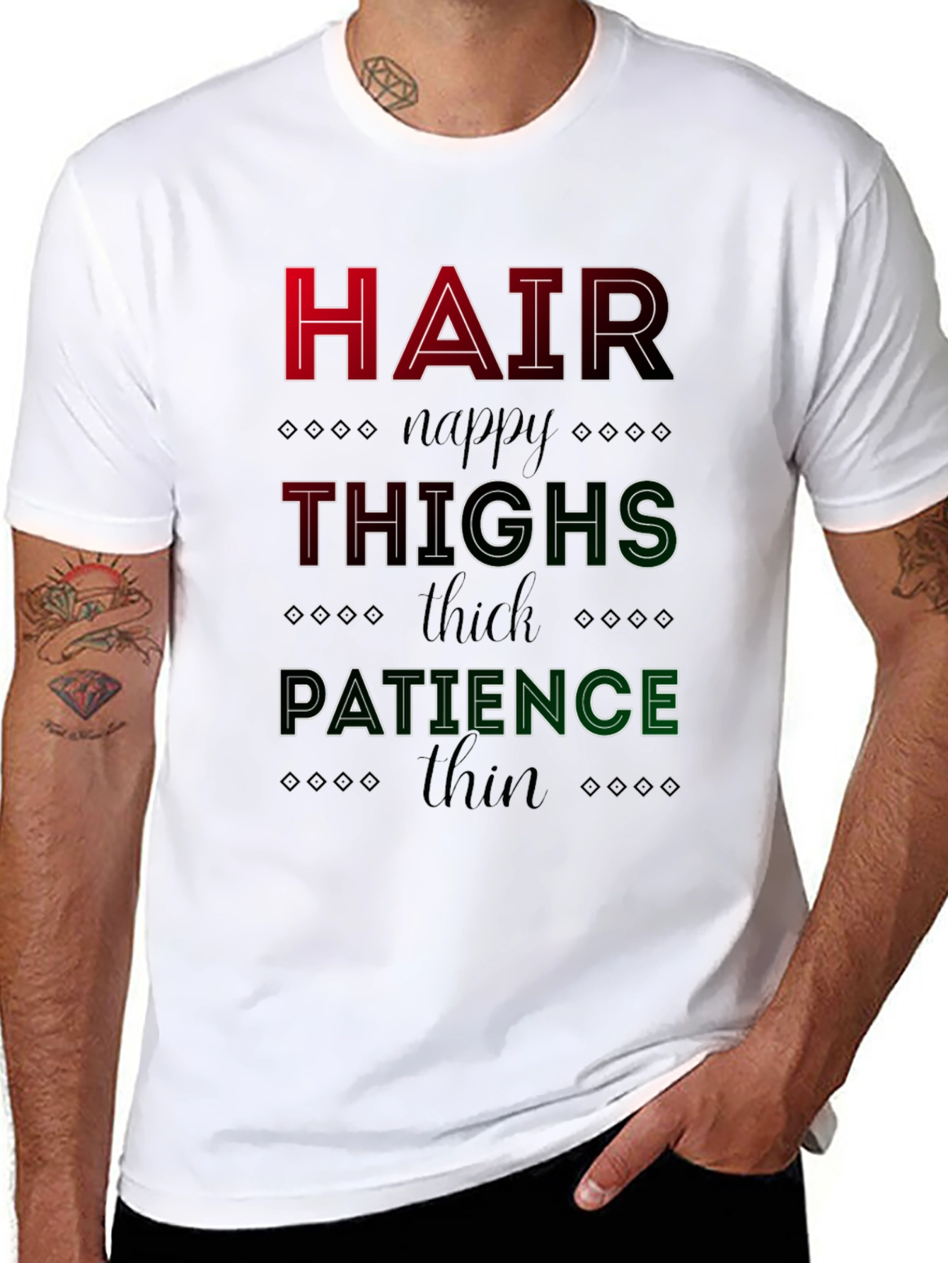 Hair Thighs Patience Graphic T-Shirt