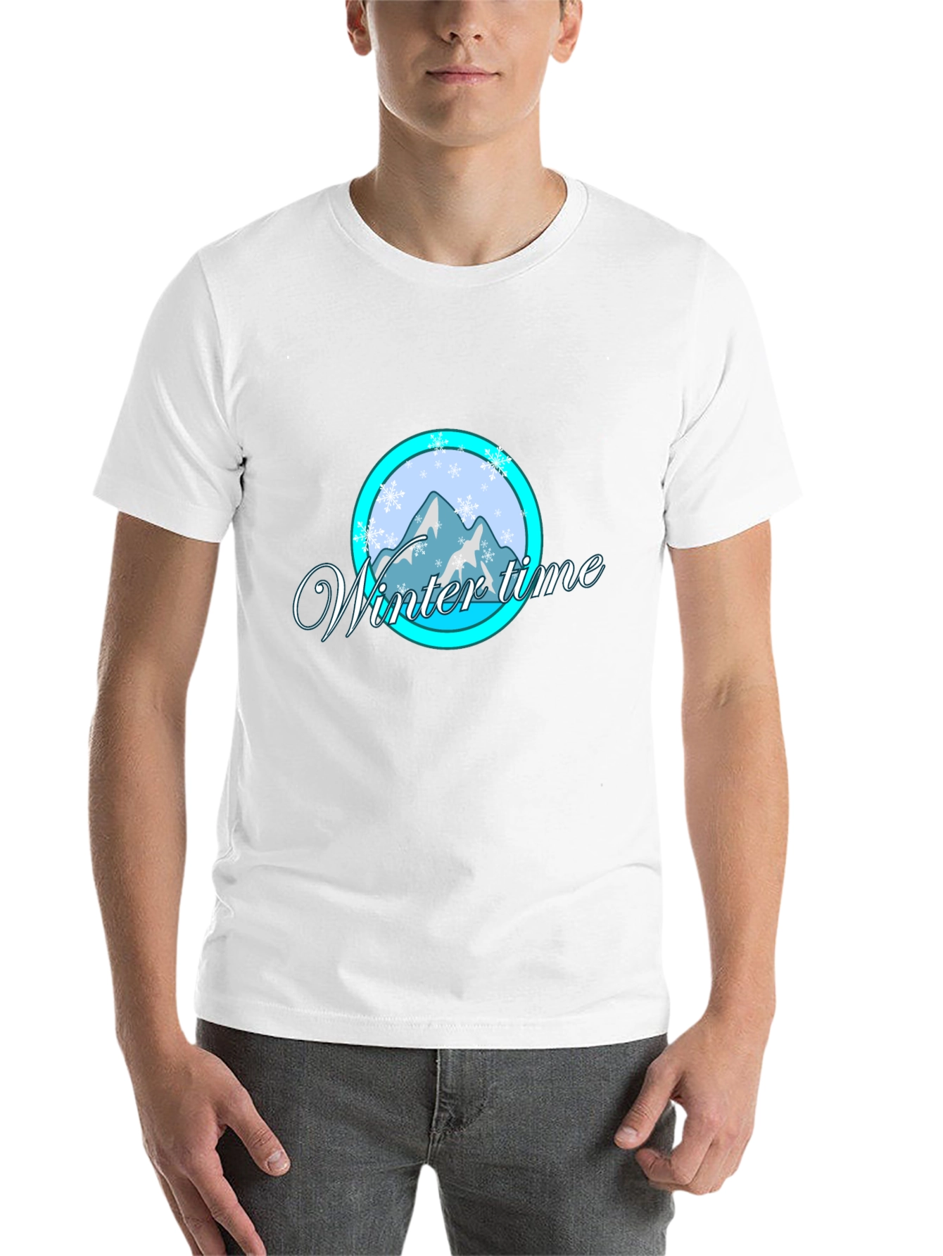 Winter Time Graphic Tee - Black