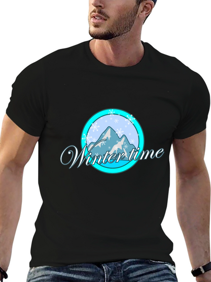 Winter Time Graphic Tee - Black