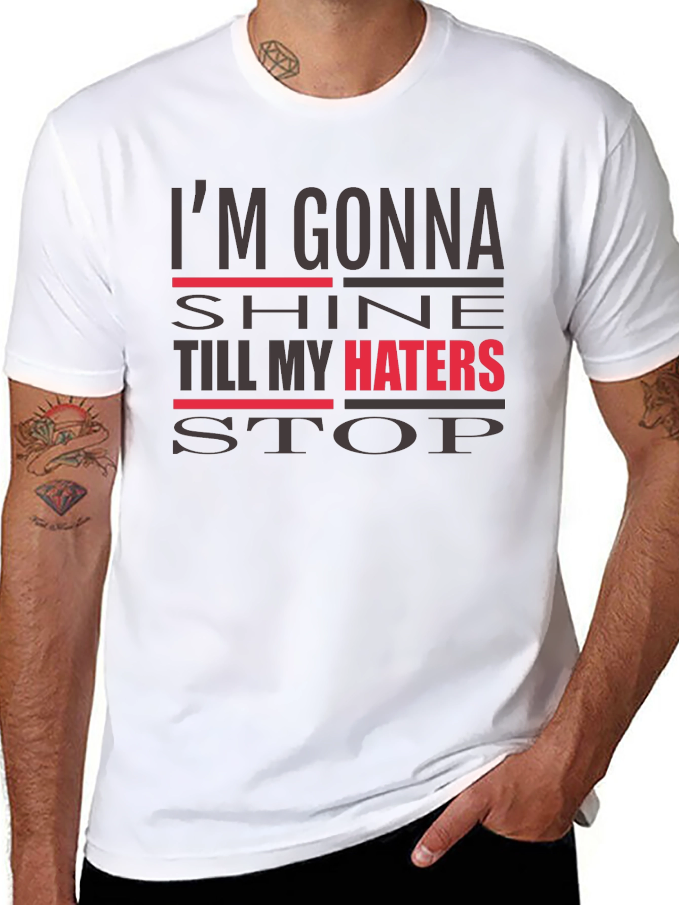Im Gonna Shine Graphic Tee - Mens Black T-Shirt