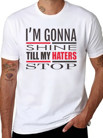 Im Gonna Shine Graphic Tee - Mens Black T-Shirt