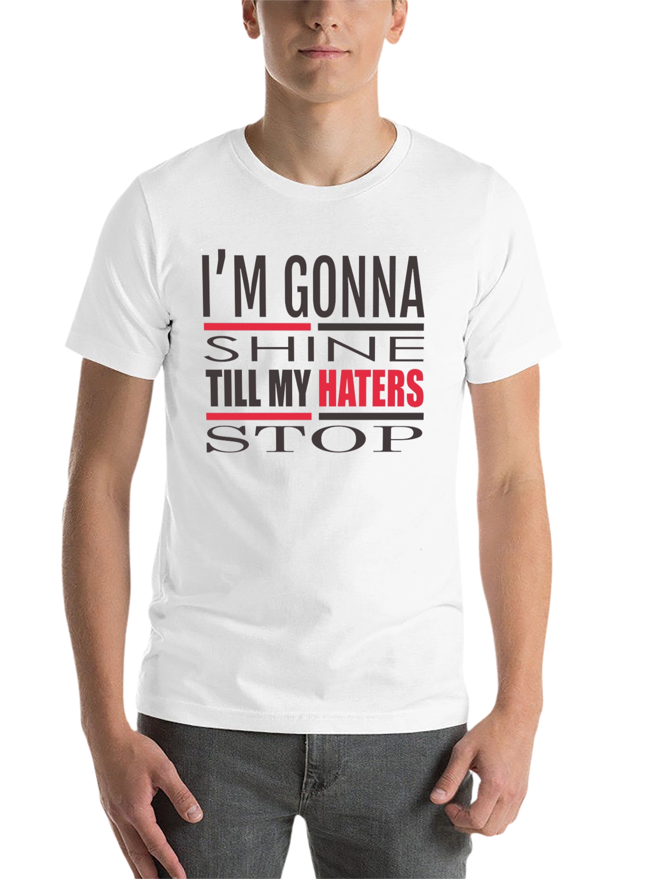 Im Gonna Shine Graphic Tee - Mens Black T-Shirt