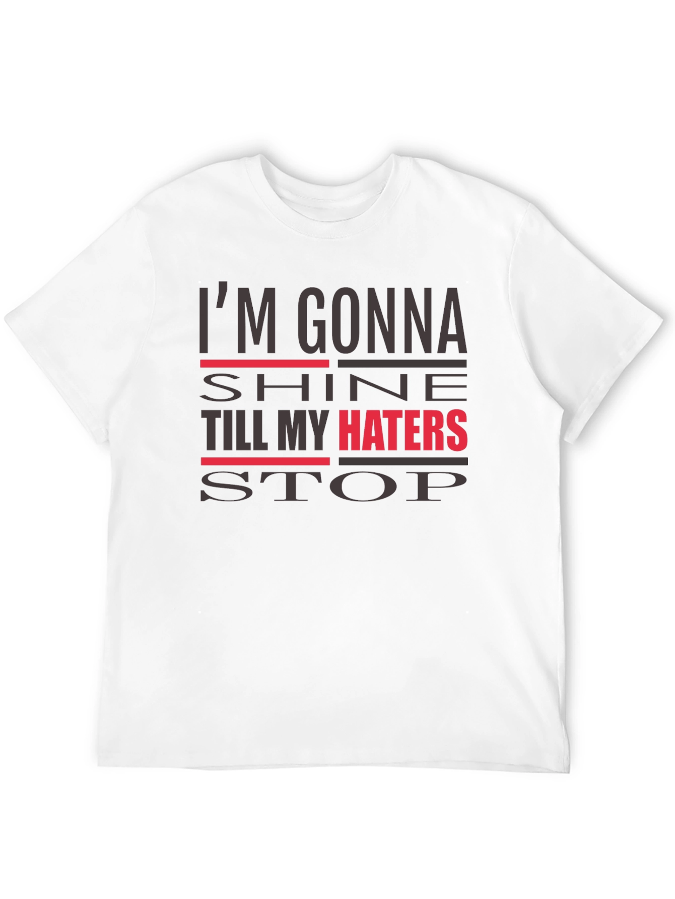 Im Gonna Shine Graphic Tee - Mens Black T-Shirt