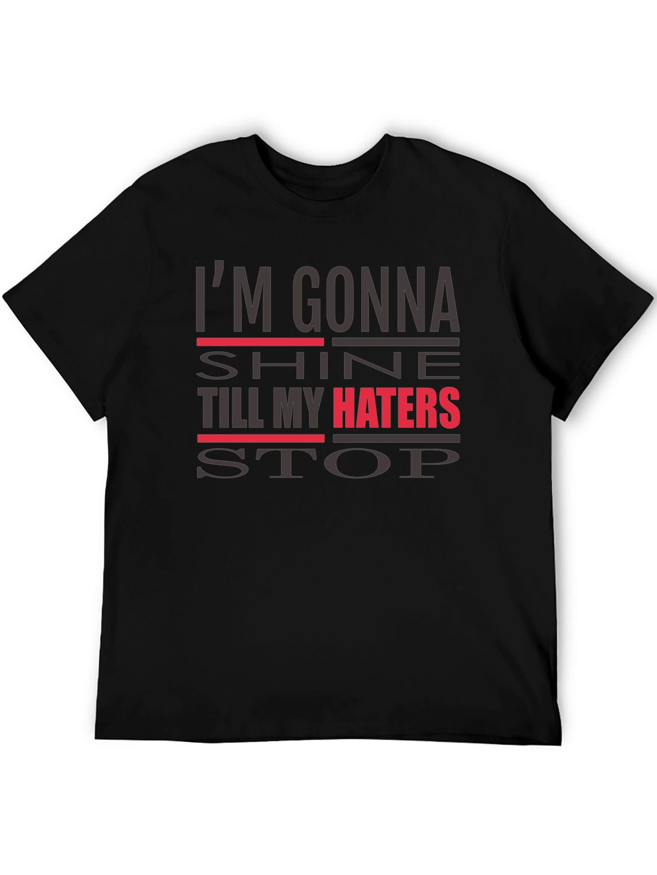 Im Gonna Shine Graphic Tee - Mens Black T-Shirt