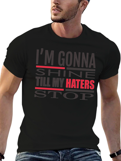 Im Gonna Shine Graphic Tee - Mens Black T-Shirt