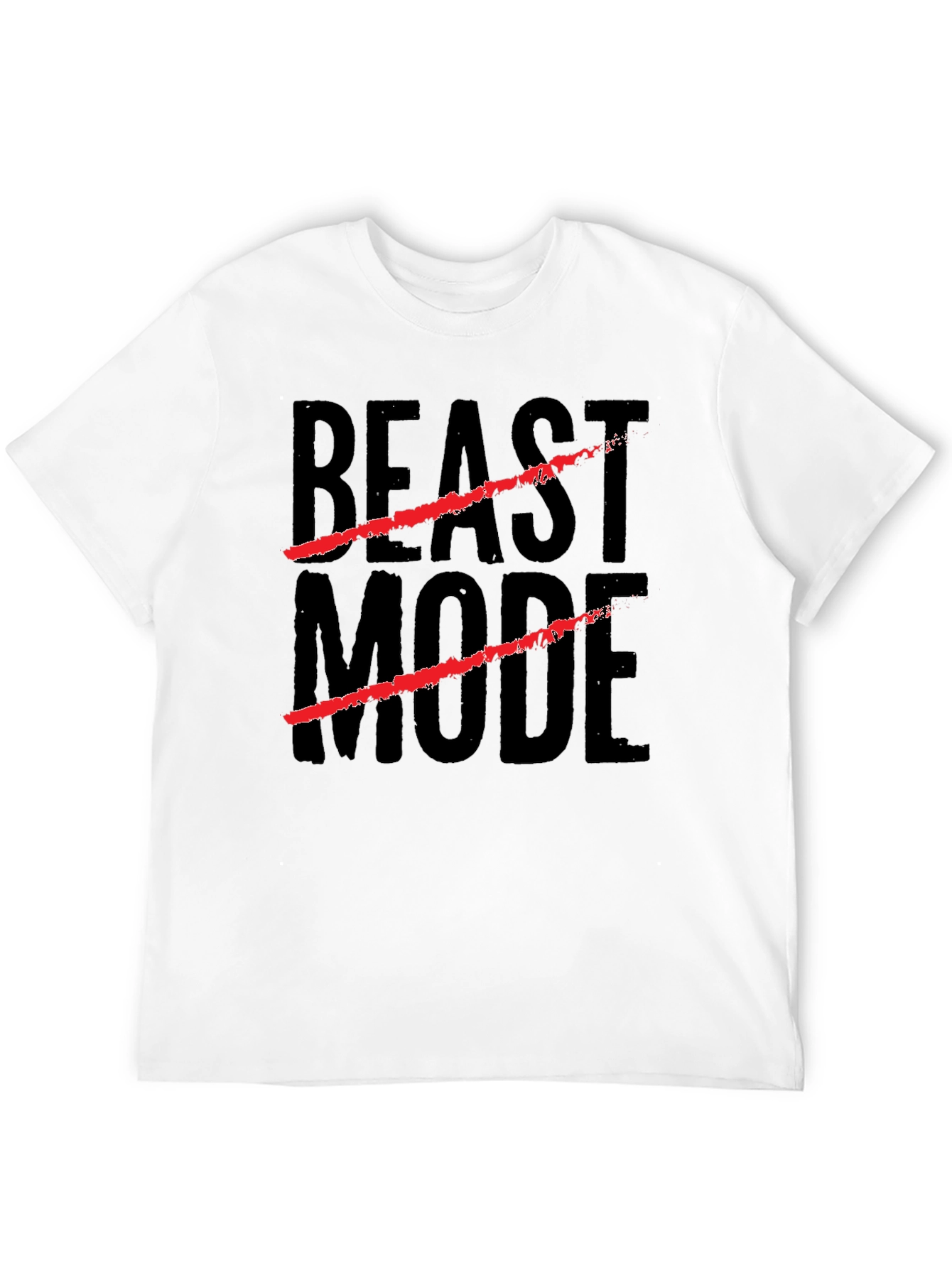 Beast Mode Graphic Print Black T-Shirt