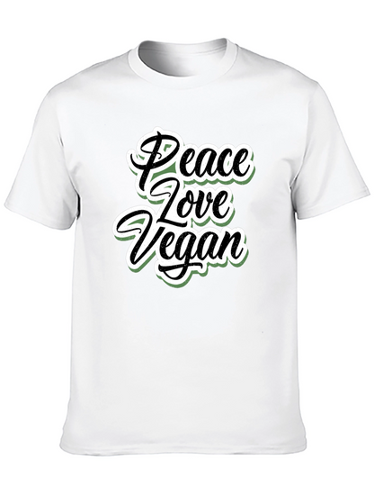 Peace Love Vegan T-Shirt