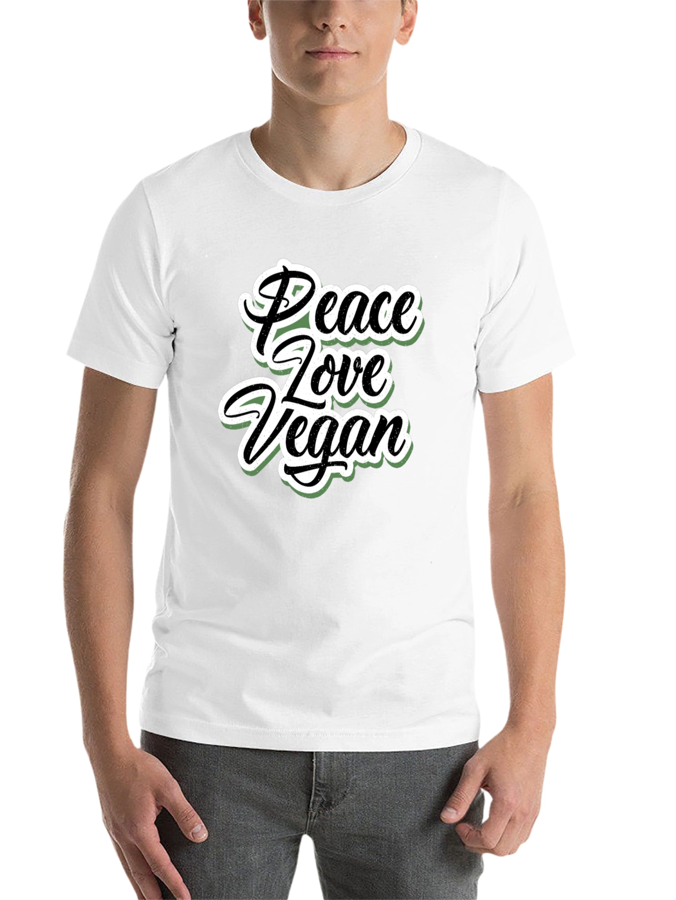 Peace Love Vegan T-Shirt