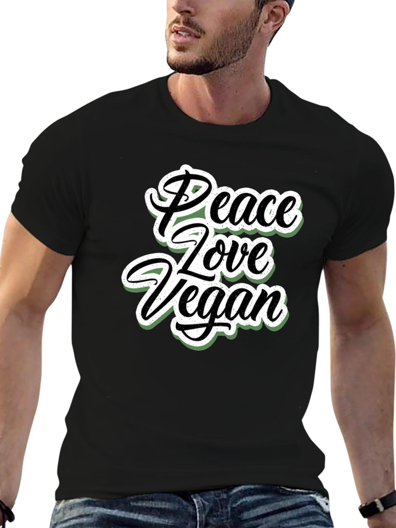 Peace Love Vegan T-Shirt