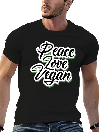 Peace Love Vegan T-Shirt