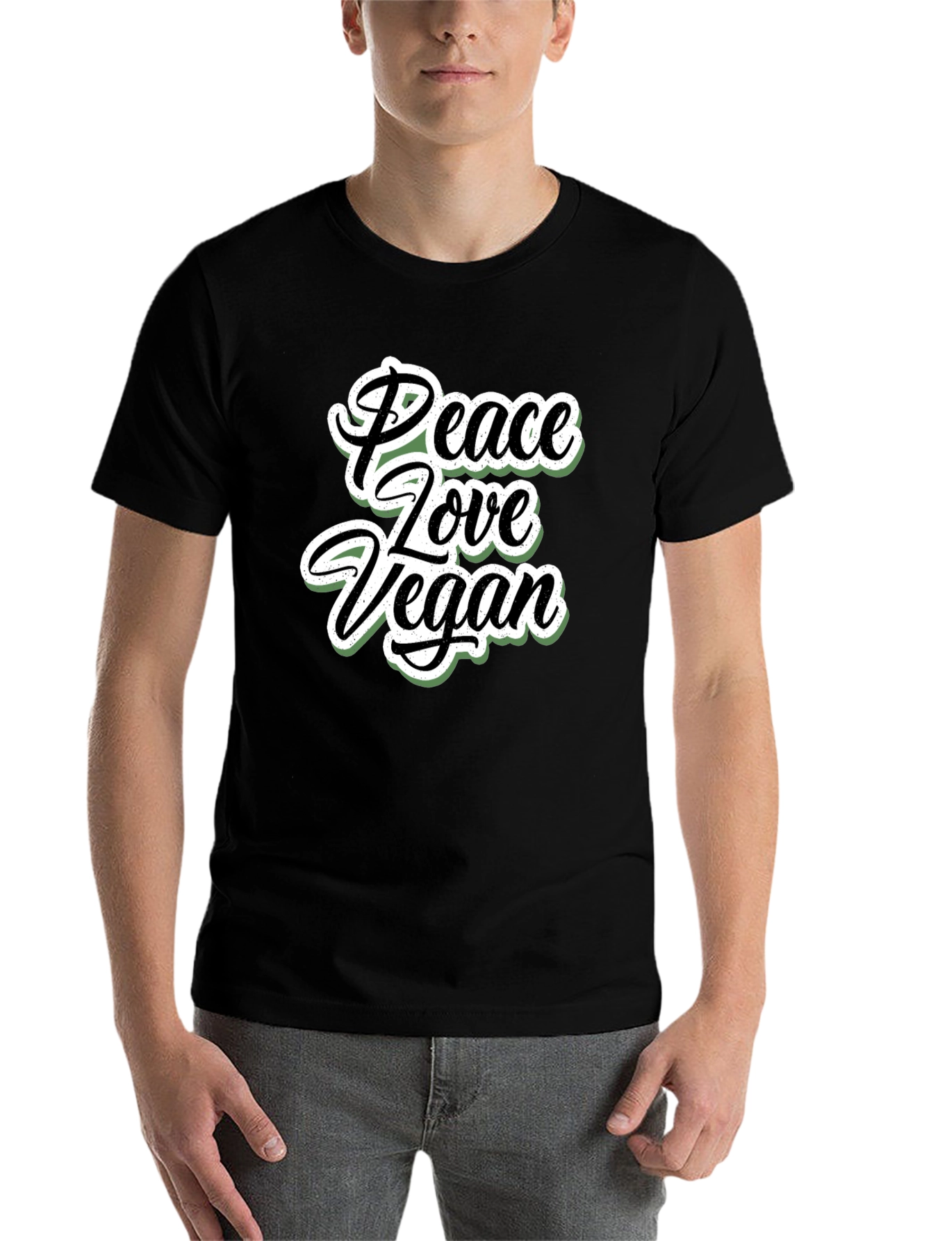 Peace Love Vegan T-Shirt
