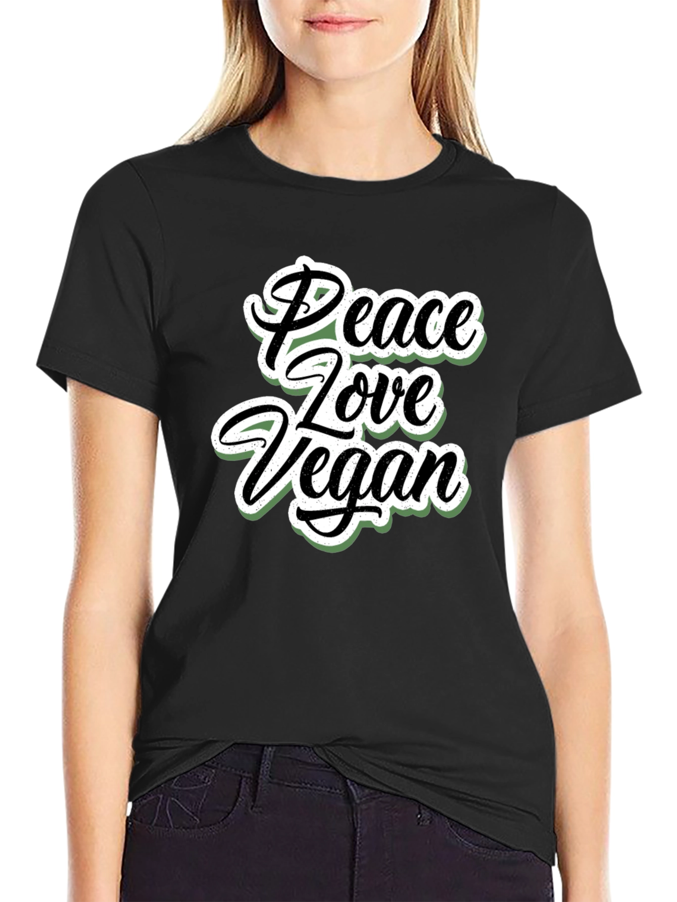Peace Love Vegan T-Shirt