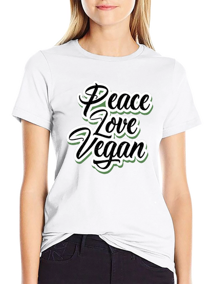 Peace Love Vegan T-Shirt