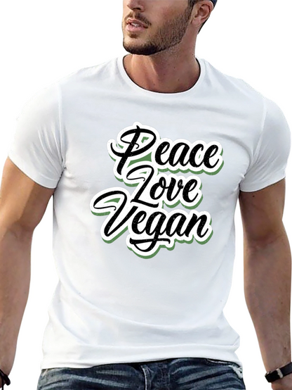 Peace Love Vegan T-Shirt